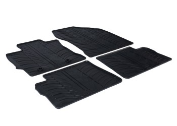 ΜΑΡΚΕ ΠΑΤΑΚΙΑ ΣΕ ΣΚΑΦΗ ΛΑΣΤΙΧΟ ΓΙΑ TOYOTA AURIS 5D/TOURING SPORTS 12/2012-03/2019 SUMISURA ΣΕ ΜΑΥΡΟ ΧΡΩΜΑ ME ΚΟΥΜΠΩΜΑΤΑ LAMPA - 4 ΤΕΜ.