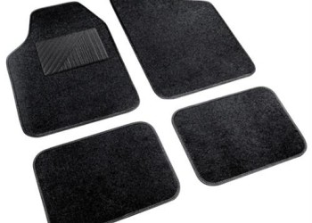 Πατάκια ΜΟΚΕΤΑ+PVC COSMO 45x66+45x33 4τεμ. Μαύρο