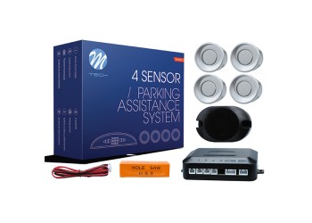 ΣΥΣΤΗΜΑ ΠΑΡΚΑΡΙΣΜΑΤΟΣ 9-15V ΜΕ 4 ΑΙΣΘΗΤΗΡΕΣ (ΑΣΗΜΙ) 18mm ΚΑΙ BUZZER (ΜΟΝΟ ΗΧΟΣ) M-TECH