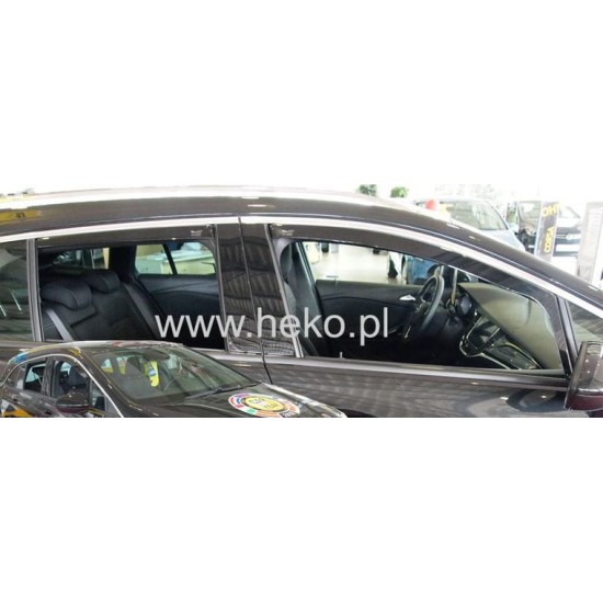 ΑΝΕΜΟΘΡΑΥΣΤΕΣ ΓΙΑ OPEL ASTRA K 5D 2015+ HTB / SPORTS TOURER  ΖΕΥΓΑΡΙ ΑΠΟ ΕΥΚΑΜΠΤΟ ΦΙΜΕ ΠΛΑΣΤΙΚΟ HEKO - 2 ΤΕΜ.
