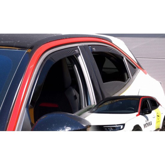 ΑΝΕΜΟΘΡΑΥΣΤΕΣ ΓΙΑ OPEL MOKKA B 5D 2020+ /MOKKA-e 5D 2020+ ΖΕΥΓΑΡΙ ΑΥΤΟΚΙΝΗΤΟΥ ΑΠΟ ΕΥΚΑΜΠΤΟ ΦΙΜΕ ΠΛΑΣΤΙΚΟ HEKO - 2 ΤΕΜ.