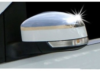 ΚΑΠΑΚΙΑ ΚΑΘΡΕΠΤΩΝ ΓΙΑ FORD FOCUS II 5D/SD/SW 2008-2014/MONDEO ΧΡΩΜΙΟΥ 2 ΤΕΜ. ΜΕΤΑΛΛΙΚΑ