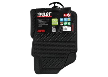 ΜΑΡΚΕ ΠΑΤΑΚΙΑ ΣΕ ΣΚΑΦΗ ΛΑΣΤΙΧΟ ΓΙΑ VW POLO 3D/5D 09/2009-09/2017 PILOT ECO GOMMA STYLE Β (ΜΕ ΚΟΥΜΠΩΜΑΤΑ) LAMPA - 4 ΤΕΜ.