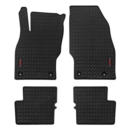 ΜΑΡΚΕ ΠΑΤΑΚΙΑ ΣΕ ΣΚΑΦΗ ΛΑΣΤΙΧΟ ΓΙΑ OPEL CORSA E 3D/5D 12/2014+ PILOT ECO GOMMA STYLE B (ΜΕ ΚΟΥΜΠΩΜΑΤΑ) LAMPA - 4 ΤΕΜ.