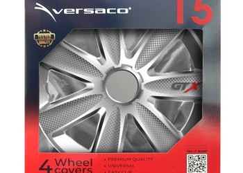 Amio - ΤΑΣΙΑ 15" VERSACO GTX SILVER CARBON -ΣΕΤ 4 ΤΕΜ. ΣΕ ΚΟΥΤΙ (2673/AM)