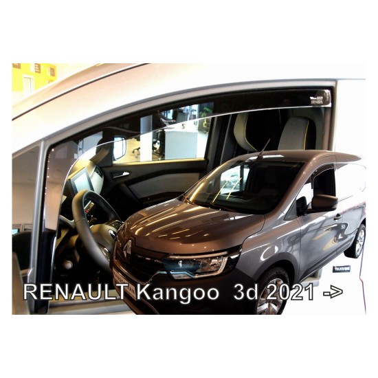 ΑΝΕΜΟΘΡΑΥΣΤΕΣ ΓΙΑ RENAULT KANGOO 3D 2021+  ΖΕΥΓΑΡΙ ΑΠΟ ΕΥΚΑΜΠΤΟ ΦΙΜΕ ΠΛΑΣΤΙΚΟ HEKO - 2 ΤΕΜ.