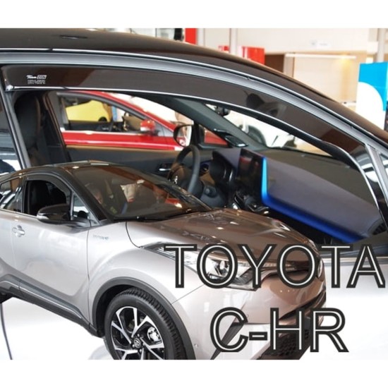 ΑΝΕΜΟΘΡΑΥΣΤΕΣ ΓΙΑ TOYOTA C-HR 5D 2016+ ΖΕΥΓΑΡΙ ΑΠΟ ΕΥΚΑΜΠΤΟ ΦΙΜΕ ΠΛΑΣΤΙΚΟ HEKO - 2 ΤΕΜ.