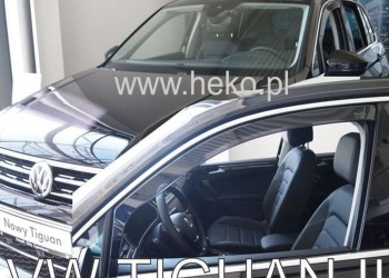 ΑΝΕΜΟΘΡΑΥΣΤΕΣ ΓΙΑ VW TIGUAN II 5D 2015+ / TIGUAN ALLSPACE II 5D 2017+ ΖΕΥΓΑΡΙ ΑΠΟ ΕΥΚΑΜΠΤΟ ΦΙΜΕ ΠΛΑΣΤΙΚΟ HEKO - 2 ΤΕΜ.