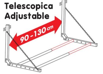 ΒΑΣΗ ΤΟΙΧΟΥ ΑΠΟΘΗΚΕΥΣΗΣ ΕΛΑΣΤΙΚΩΝ TYRE-RACK ΠΤΥΣΟΜΕΝΗ 90-130cm ΜΕΓΙΣΤΟ ΦΟΡΤΙΟ 90kg