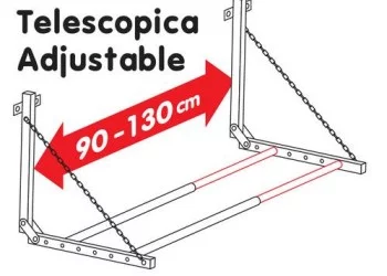 ΒΑΣΗ ΤΟΙΧΟΥ ΑΠΟΘΗΚΕΥΣΗΣ ΕΛΑΣΤΙΚΩΝ TYRE-RACK ΠΤΥΣΟΜΕΝΗ 90-130cm ΜΕΓΙΣΤΟ ΦΟΡΤΙΟ 90kg