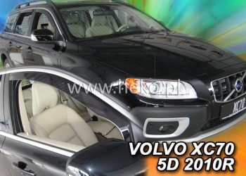 ΑΝΕΜΟΘΡΑΥΣΤΕΣ ΓΙΑ VOLVO S80 4D 2006+/ VOLVO V70 /XC 5D 2007-2016 ΖΕΥΓΑΡΙ ΑΠΟ ΕΥΚΑΜΠΤΟ ΦΙΜΕ ΠΛΑΣΤΙΚΟ HEKO - 2 ΤΕΜ.