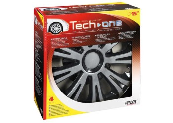 ΤΑΣΙΑ AVERA SILVER ΚΑΙ BLACK 15 INCH ΑΣΗΜΙ/ΜΑΥΡΟ ΣΕΤ