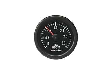 ΜΠΑΡΟΜΕΤΡΟ 0-3.0 BAR ΜΑΥΡΟ 52mm 2 INCH BLACK LINE ΓΙΑ ΚΙΝΗΤΗΡΕΣ TURBODIESEL
