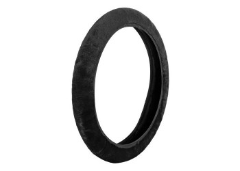 Lampa Κάλυμμα Τιμονιού Αυτοκινήτου Fancy Flush 36-42εκ. Άοσμο Συνθετικό Μαύρο Γούνινο/Χνουδωτό Ζεστό 1-τεμ. (L3296.2)