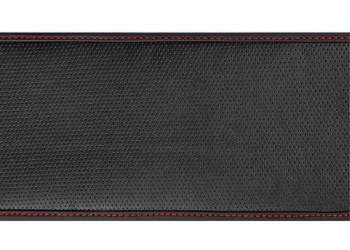 Lampa Κάλυμμα Τιμονιού Αυτοκινήτου Skin-Cover 38-40εκ. Ελαστικό Άοσμο Διάτρητο Ultra soft Skeentex Μαύρο με Κόκκινη Ραφή 1-τεμ. (L3296.8)