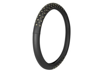 Lampa Κάλυμμα Τιμονιού Αυτοκινήτου ICON Stars 37-39εκ. Άοσμο με μεταλλικά αστέρια Ultra soft Skeentex Χρυσό 1-τεμ. (L3297.1)