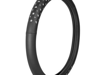 Lampa Κάλυμμα Τιμονιού Αυτοκινήτου ICON Stars 37-39εκ. Άοσμο με μεταλλικά αστέρια Ultra soft Skeentex Ασημί 1-τεμ. (L3297.3)