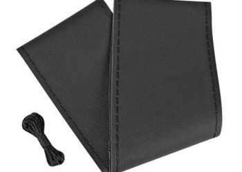 Lampa Κάλυμμα Τιμονιού Αυτοκινήτου Standard Leather Top Grip Δετό 37-39εκ. Άοσμο Γνήσιο Δέρμα ενιαίο Μαύρο 1-τεμ. (L3301.1)