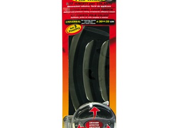 ΔΙΑΚΟΣΜΗΤΙΚΟ ΤΙΜΟΝΙΟΥ "PRO-WHEEL" ΠΛΑΣΤΙΚΟ ΜΑΥΡΟ / ΧΡΩΜΙΟ 36-39cm UNIVERSAL LAMPA - 3 TEM.