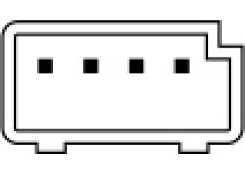 Διακόπτης δεξής μπροστινός OPEL ASTRA G / COMBO / MERIVA / ZAFIRA 4 επαφών