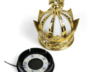 ΒΑΣΗ ΦΩΤΙΖΟΜΕΝΗ ΑΡΩΜΑΤΙΚΟΥ KING ΛΕΥΚΟΥ ΦΩΤΙΣΜΟΥ LED (ΚΑΛΩΔΙΟ ΦΟΡΤΙΣΗΣ USB 5V/120cm)​​​ LAMPA - 1 ΤΕΜ