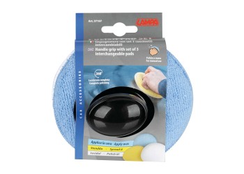 ΣΦΟΥΓΓΑΡΙΑ ΓΥΑΛΙΣΜΑΤΟΣ 130mm ΜΕ ΛΑΒΗ ΧΕΙΡΟΣ ΓΙΑ 3 ΧΡΗΣΕΙΣ ΕΦΑΡΜΟΓΗΣ ΑΛΟΙΦΩΝ  LAMPA - 3 ΤΕΜ.