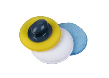 ΣΦΟΥΓΓΑΡΙΑ ΓΥΑΛΙΣΜΑΤΟΣ 130mm ΜΕ ΛΑΒΗ ΧΕΙΡΟΣ ΓΙΑ 3 ΧΡΗΣΕΙΣ ΕΦΑΡΜΟΓΗΣ ΑΛΟΙΦΩΝ  LAMPA - 3 ΤΕΜ.