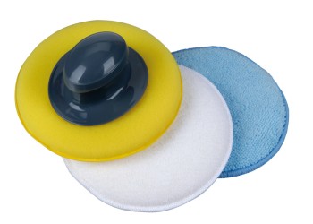 ΣΦΟΥΓΓΑΡΙΑ ΓΥΑΛΙΣΜΑΤΟΣ 130mm ΜΕ ΛΑΒΗ ΧΕΙΡΟΣ ΓΙΑ 3 ΧΡΗΣΕΙΣ ΕΦΑΡΜΟΓΗΣ ΑΛΟΙΦΩΝ  LAMPA - 3 ΤΕΜ.