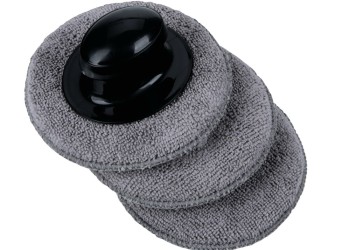 ΛΑΒΗ ΧΕΙΡΟΣ ΓΥΑΛΙΣΜΑΤΟΣ ΜΕ 3 ΣΦΟΥΓΓΑΡΙΑ ΜΙΚΡΟΙΝΩΝ (MICROFIBRE) ΣΤΡΟΓΓΥΛΑ Φ 100mm LAMPA - 3 ΤΕΜ