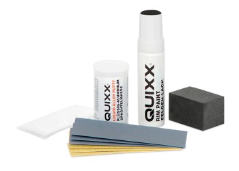 KIT ΕΠΙΣΚΕΥΗΣ ΓΙΑ ΖΑΝΤΕΣ ΑΛΟΥΜΙΝΙΟΥ ΜΑΥΡΟ ΧΡΩΜΑ (16 gr + 12 ml) WHEEL REPAIR KIT QUIXX