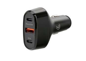 ΦΟΡΤΙΣΤΗΣ ΑΝΑΠΤΗΡΑ 12/24V MAX 40W ΜΕ 1 ΘΥΡΑ USB A & 2 ΘΥΡΕΣ USB C FAST CHARGE ΜΑΥΡΟΣ ROCKET 3 PRO LAMPA - 1 TEM.