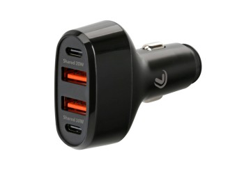 ΦΟΡΤΙΣΤΗΣ ΑΝΑΠΤΗΡΑ 12/24V MAX 50W ΜΕ 2 ΘΥΡΕΣ USB A & 2 ΘΥΡΕΣ USB C FAST CHARGE ΜΑΥΡΟΣ ROCKET 4 PRO LAMPA - 1 TEM.