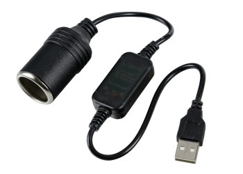 ΜΕΤΑΣΧΗΜΑΤΙΣΤΗΣ/ΑΝΤΑΠΤΟΡΑΣ ΑΠΟ USB 5V ΣΕ ΥΠΟΔΟΧΗ ΜΕ ΦΙΣ ΑΝΑΠΤΗΡΑ 12V ΚΑΙ ΚΑΛΩΔΙΟ 35cm ​​​ LAMPA - 1 ΤΕΜ