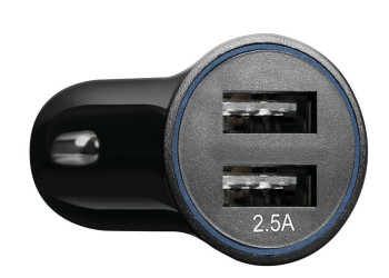ΑΝΤΑΠΤΟΡΑΣ ΑΝΑΠΤΗΡΑ ΜΕ 2 USB 12/24V 2500 mA LED PLUG-IN 2 (Φ 25mm / ΜΗΚΟΣ 51mm)