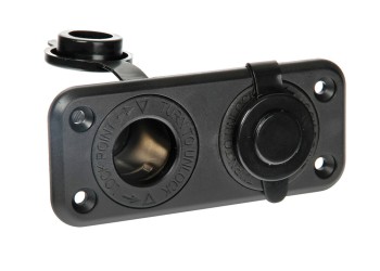 ΠΡΙΖΑ ΑΝΑΠΤΗΡΑ  ΔΙΠΛΗ ΜΕ ΚΑΠΑΚΙ 12/24V