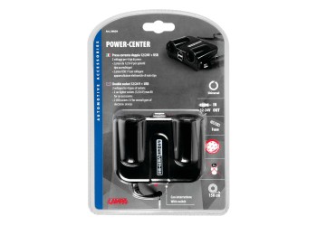 ΑΝΤΑΠΤΟΡΑΣ 2ΠΛΟΣ ΑΝΑΠΤΗΡΑ + 2USB 12/24V