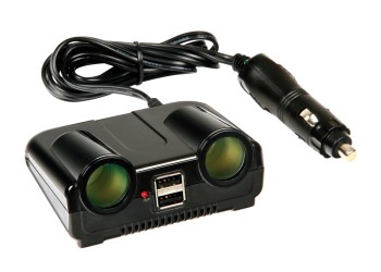 ΑΝΤΑΠΤΟΡΑΣ 2ΠΛΟΣ ΑΝΑΠΤΗΡΑ + 2USB 12/24V