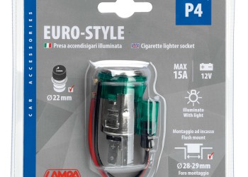 ΥΠΟΔΟΧΗ ΑΝΑΠΤΗΡΑ 12V ΜΕ ΦΩΣ 22mm ΜΟΝΟ ΤΟ ΘΗΛΥΚΟ LAMPA - 1 TEM.