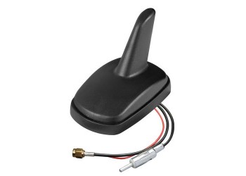 ΚΕΡΑΙΑ ΚΑΡΧΑΡΙΑΣ AERO-FIN 4 12V ΜΑΥΡΗ AM/FM/GPS ΜΕ ΕΝΙΣΧΥΤΗ ΣΗΜΑΤΟΣ 55x85x64mm