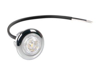 ΦΩΣ ΟΓΚΟΥ 12/24V LED ΛΕΥΚΟ ΣΤΡΟΓΓΥΛΟ 19,5mm 1ΤΕΜ.