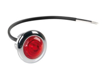 ΦΩΣ ΟΓΚΟΥ 12/24V LED ΚΟΚΚΙΝΟ ΣΤΡΟΓΓΥΛΟ 19,5mm 1ΤΕΜ.