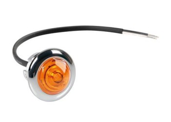 ΦΩΣ ΟΓΚΟΥ 12/24V LED ΠΟΡΤΟΚΑΛΙ ΣΤΡΟΓΓΥΛΟ 19,5mm 1ΤΕΜ.