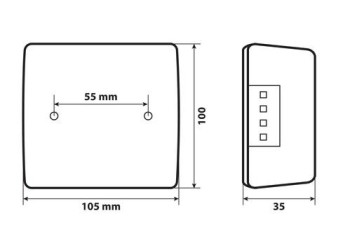 ΔΕΞΙ ΠΙΣΩ ΦΑΝΑΡΙ 12/24V C-LED LOOK (25 LED) - 1ΤΕΜ.