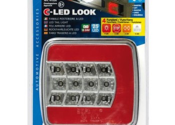 ΑΡΙΣΤΕΡΟ ΠΙΣΩ ΦΑΝΑΡΙ 12/24V C-LED LOOK (25 LED) - 1ΤΕΜ.