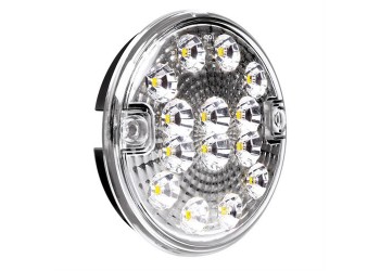 ΦΩΣ ΦΟΡΤΗΓΟΥ ΠΙΣΩ 12/24V 14LED ΔΙΑΦΑΝΟ ΣΤΡΟΓΓΥΛΟ 140mm 1ΤΕΜ.