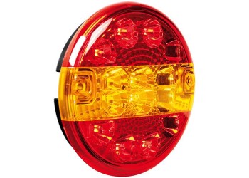 ΦΩΣ ΦΟΡΤΗΓΟΥ ΠΙΣΩ 12/24V 14LED ΚΟΚΚΙΝΟ/ΠΟΡΤΟΚΑΛΙ 3 ΧΡΗΣΕΩΝ ΣΤΡΟΓΓΥΛΟ 140mm 1ΤΕΜ.