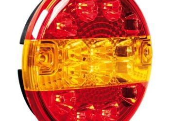 ΦΩΣ ΦΟΡΤΗΓΟΥ ΠΙΣΩ 12/24V 14LED ΚΟΚΚΙΝΟ/ΠΟΡΤΟΚΑΛΙ 3 ΧΡΗΣΕΩΝ ΣΤΡΟΓΓΥΛΟ 140mm 1ΤΕΜ.