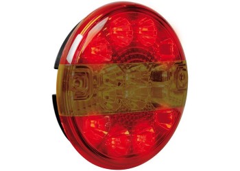 ΦΩΣ ΦΟΡΤΗΓΟΥ ΠΙΣΩ 12/24V 14LED ΚΟΚΚΙΝΟ/ΠΟΡΤΟΚΑΛΙ 3 ΧΡΗΣΕΩΝ ΣΤΡΟΓΓΥΛΟ 140mm 1ΤΕΜ.