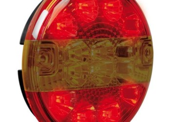 ΦΩΣ ΦΟΡΤΗΓΟΥ ΠΙΣΩ 12/24V 14LED ΚΟΚΚΙΝΟ/ΠΟΡΤΟΚΑΛΙ 3 ΧΡΗΣΕΩΝ ΣΤΡΟΓΓΥΛΟ 140mm 1ΤΕΜ.