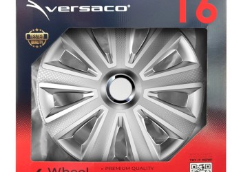 Amio - ΤΑΣΙΑ 16" AVIATOR CARBON RC ΑΣΗΜΙ ΣΕΤ ΣΕ ΚΟΥΤΙ - 4 ΤΕΜ (4301/AM)